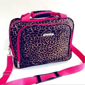 Rockland Gently Used Travel Bag Slide Over Suitcase Handle For Hands Free Travel